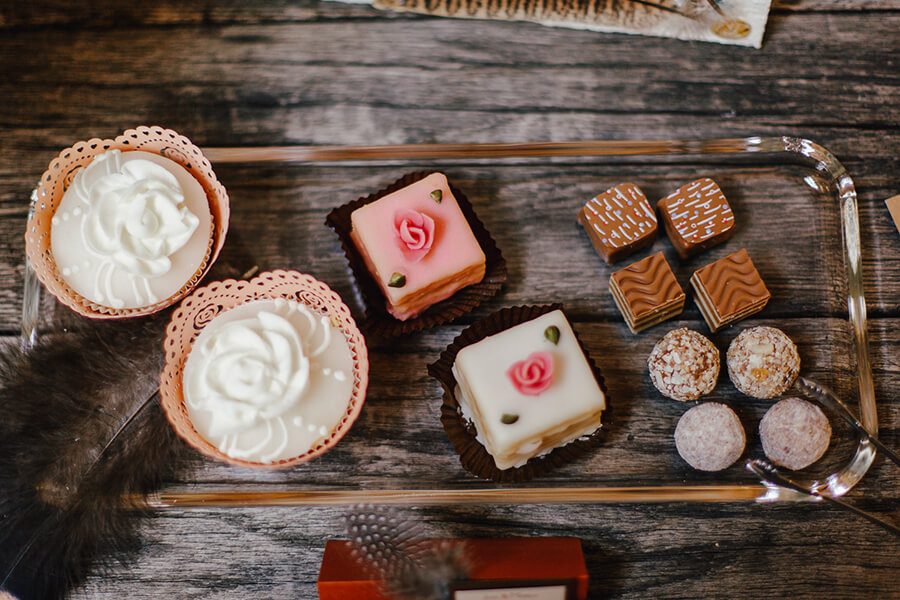 Pralinen und Cupcakes aus dem Café Rosenpark, Fotocredit Michaela Mai